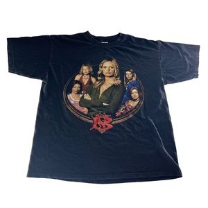 Vintage Buffy The Vampire Shirt Mens‎ XL Black 2002 Movie Promo Graphic Rare Y2K